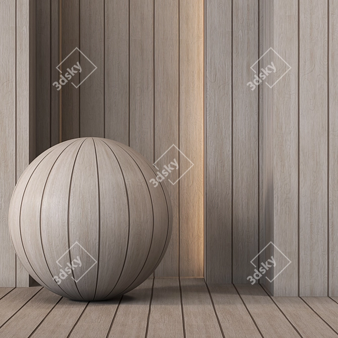 4K Wood Plank Texture - Seamless 3D model image 1