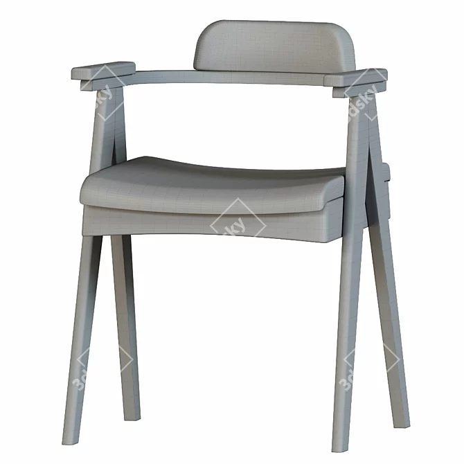 Sleek Olav Chair with Modern Design 3D model image 3