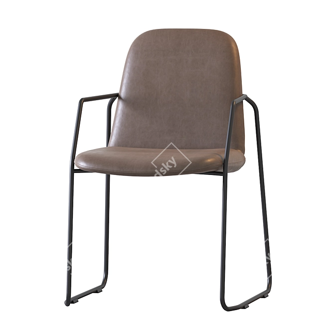 Sleek Manutti Loop Chair: Modern Design & Comfort 3D model image 3