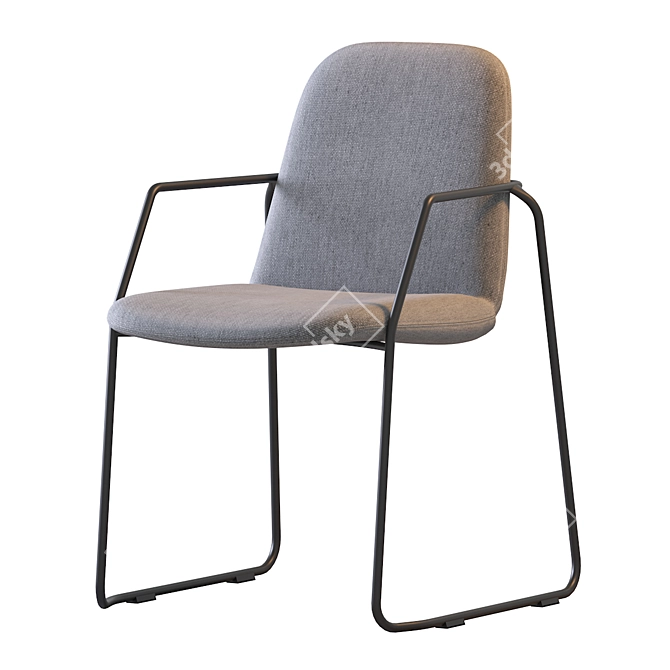 Sleek Manutti Loop Chair: Modern Design & Comfort 3D model image 8