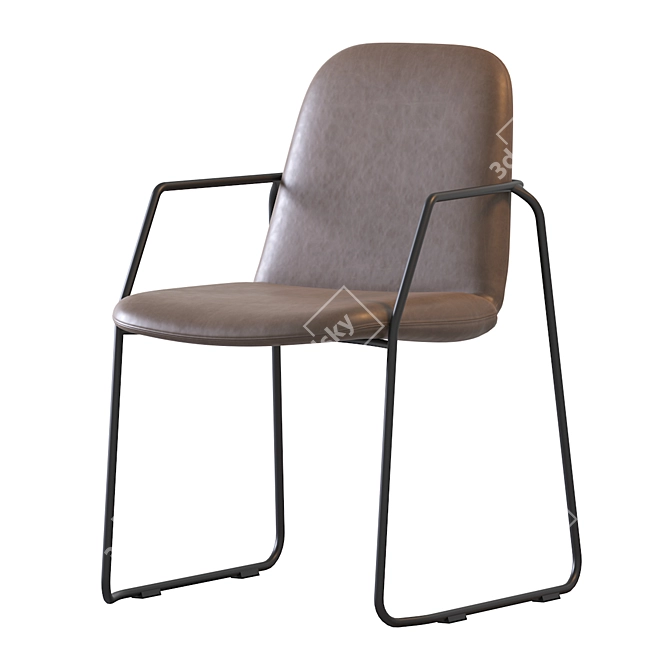 Sleek Manutti Loop Chair: Modern Design & Comfort 3D model image 9