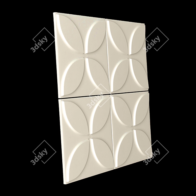 3D Panel: Versatile and Vibrant Wall Decor 3D model image 6