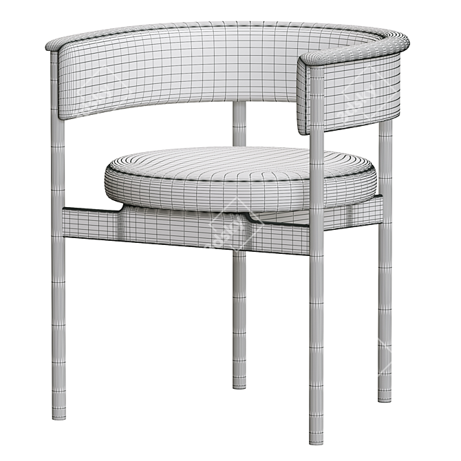 Sleek N-SC01 Chair: Scandinavian Design 3D model image 5