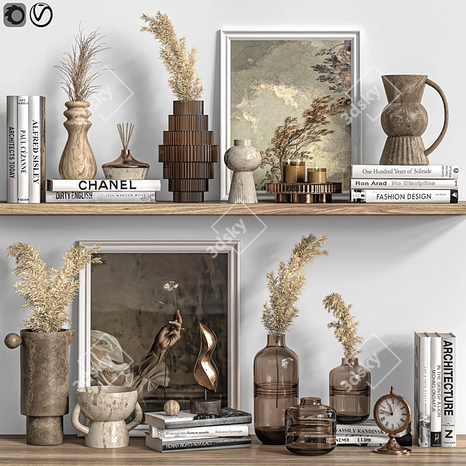 Elegant Decor Set 2015 3D model image 1