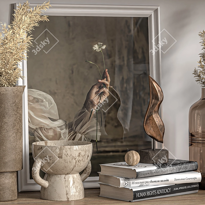 Elegant Decor Set 2015 3D model image 2