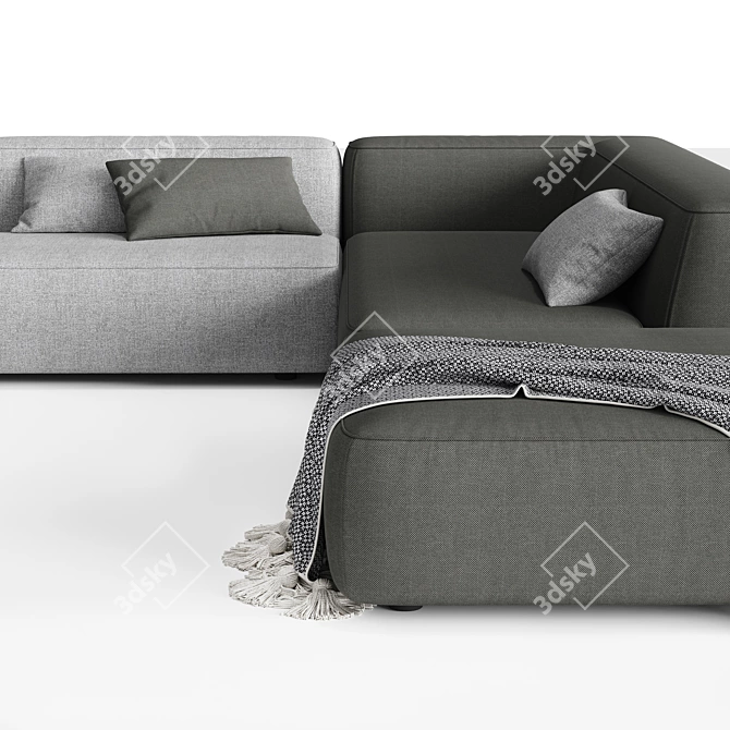 LEMA Cloud: Italian Sectional Sofa 3D model image 6