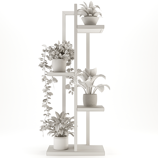 Green Oasis: Indoor Plant Collection 3D model image 5