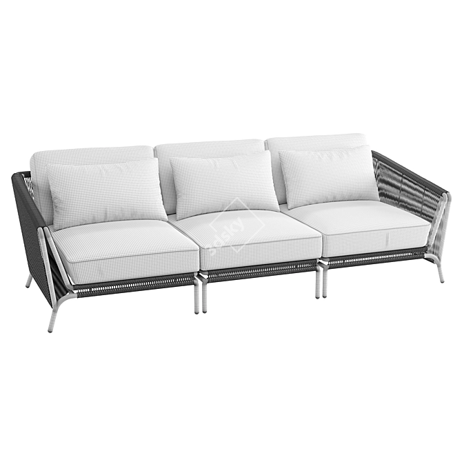 Luxury Salamander Sectional Sofa 3D model image 4