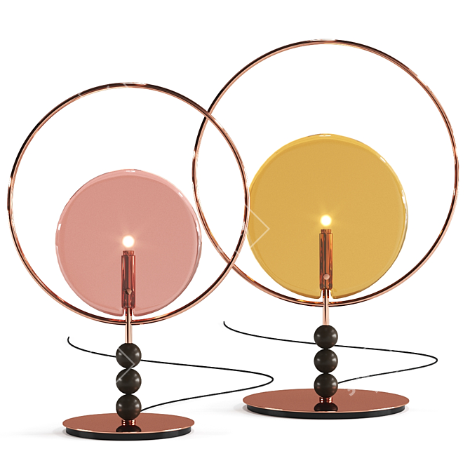 Dreamy Glow Table Lamp 3D model image 1