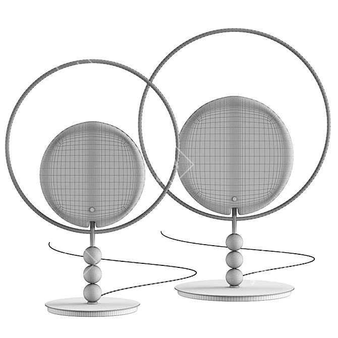 Dreamy Glow Table Lamp 3D model image 2