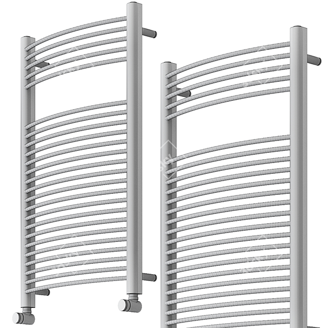 Elegant Ibis Radiator by Scirocco 3D model image 2