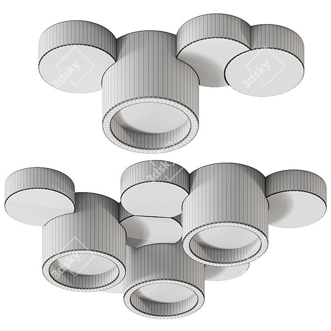 Chio Tecnico Ceiling Lamp - Sleek and Modern Illumination 3D model image 2