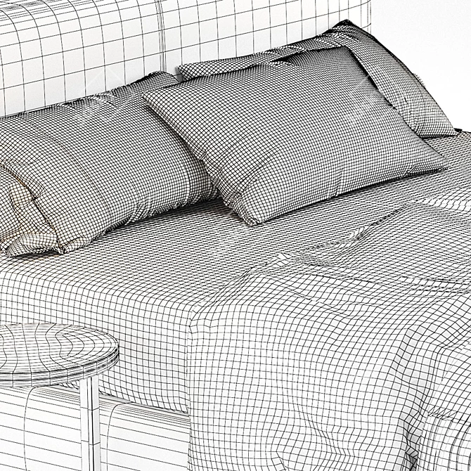 Flexform Magnum Contemporary Bed 3D model image 4