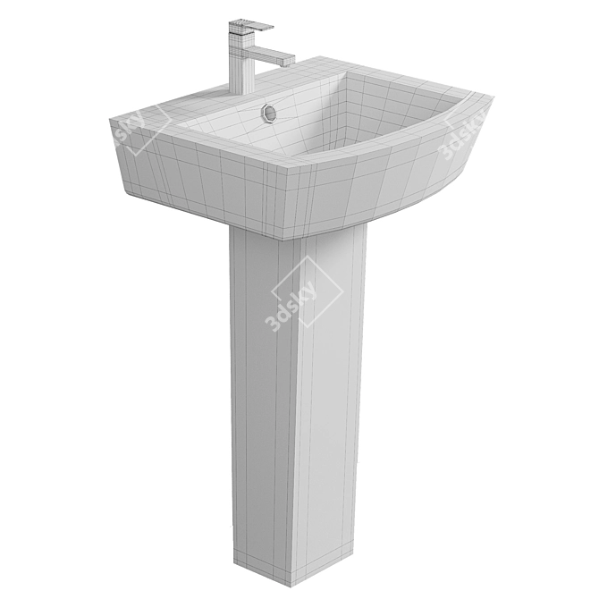 BelBagno MATTINO BB1060L: Innovative Luxury Bathroom Vanity 3D model image 2