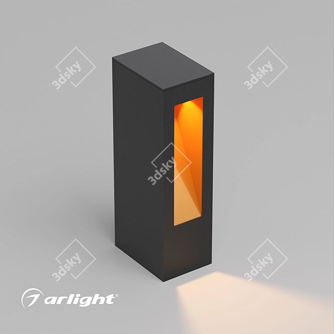 Title: Modern Aluminum LED Landscape Luminaire 3D model image 1