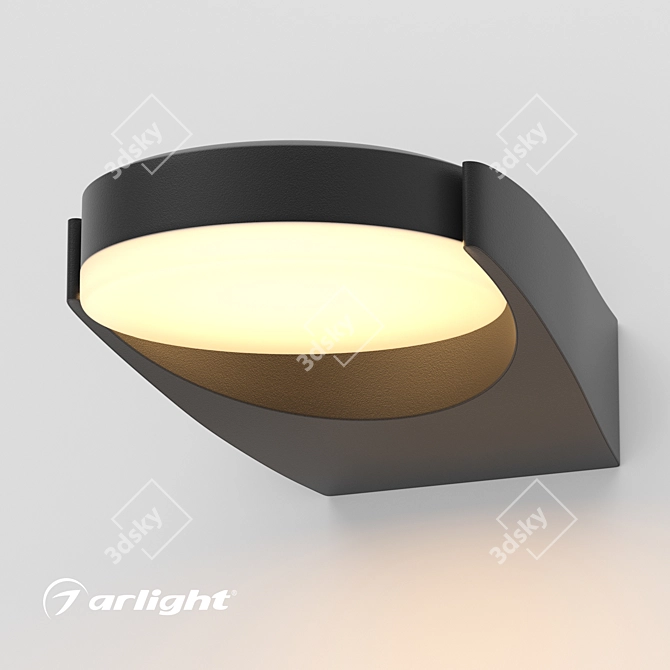 Sleek Wall Sconce with Rotating Optics 3D model image 4