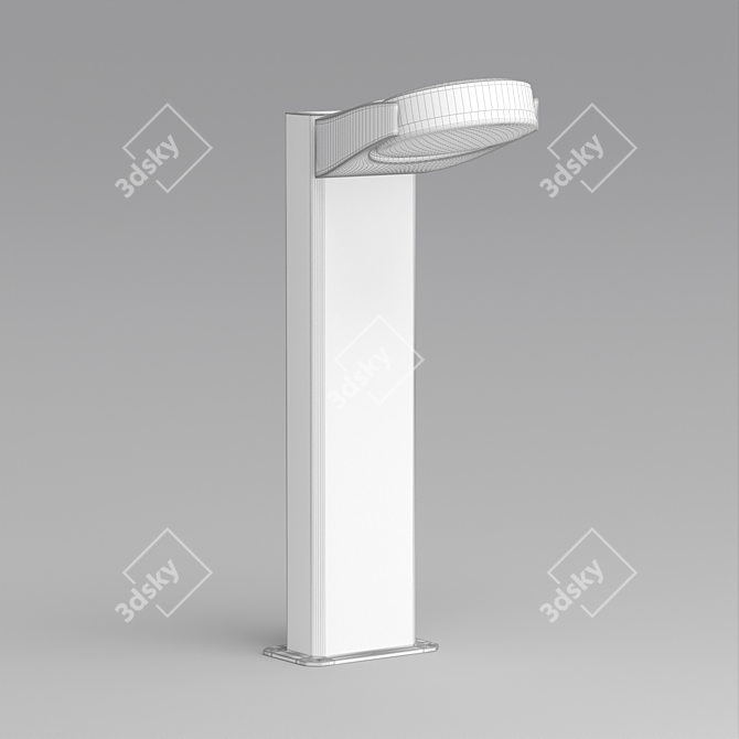 Elegant Outdoor LED Luminaire 3D model image 2