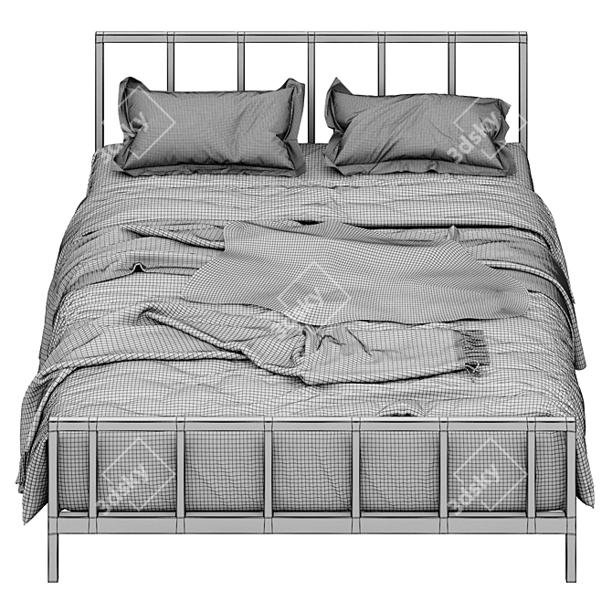 Alchemy Matte Queen Bed 3D model image 4