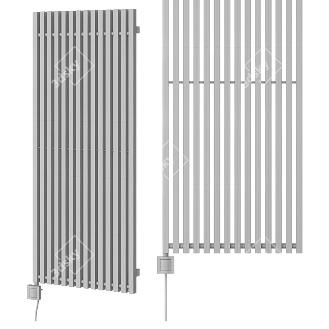 Triga Terma | Electric Radiator - Maximizing Space and Functionality 3D model image 3