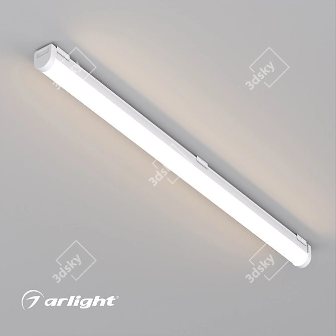 IP65 Waterproof LED Luminaire 3D model image 1