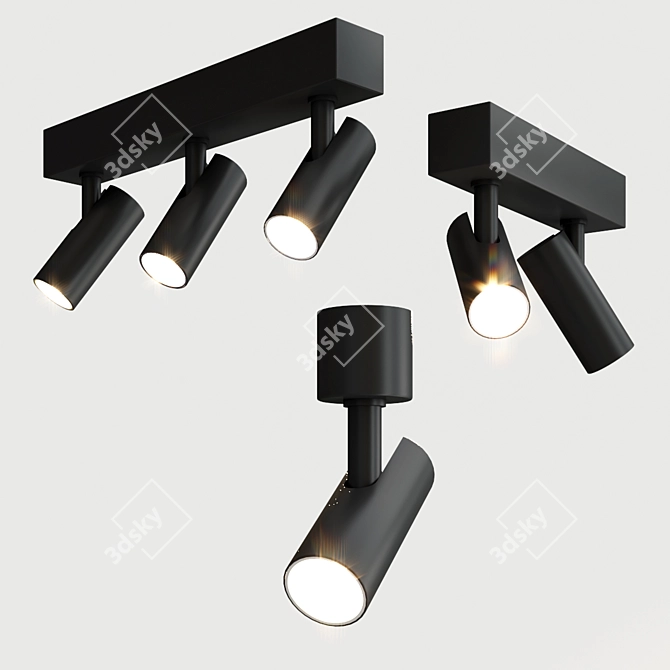 Sleek and Modern Alpha Lighting 3D model image 2