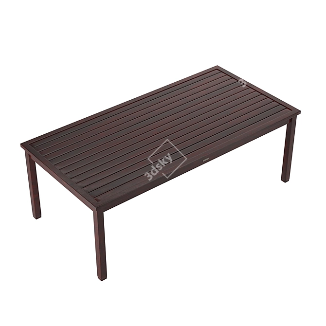 Calabria Rectangular Dinner Table 3D model image 2