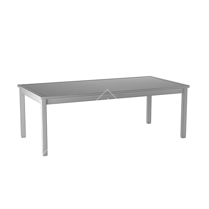 Calabria Rectangular Dinner Table 3D model image 3