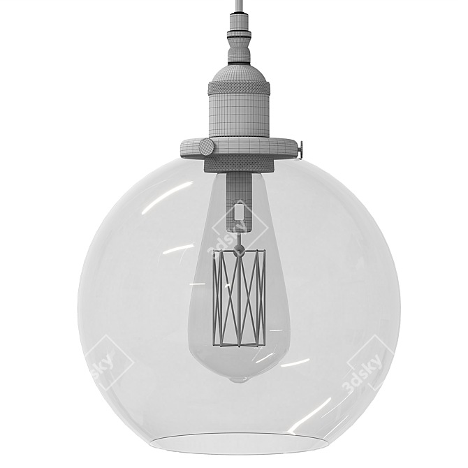 Elegant Modern Pendant Light 3D model image 2