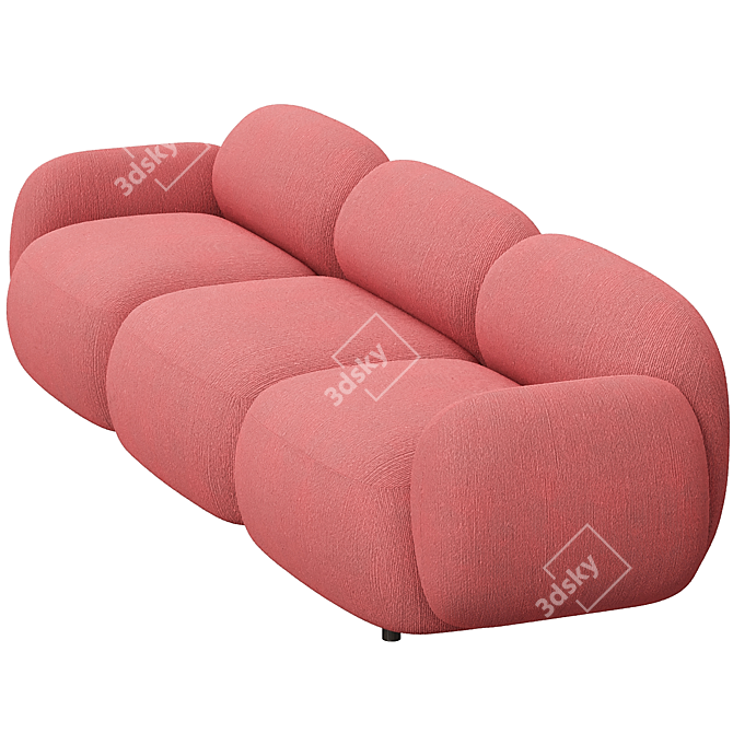 Sundae 3 Seater Sofa: Modern Elegance 3D model image 2