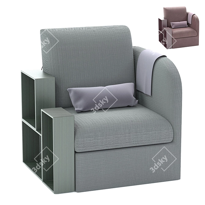 Comfort Lounge Upholstered Sofa 3D model image 1