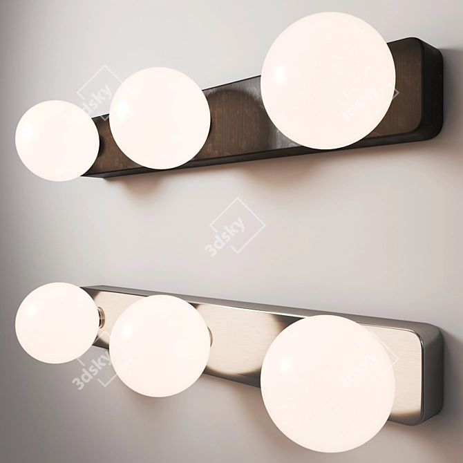 BRAZOS Wall Lamp: Sleek and Stylish 3D model image 1