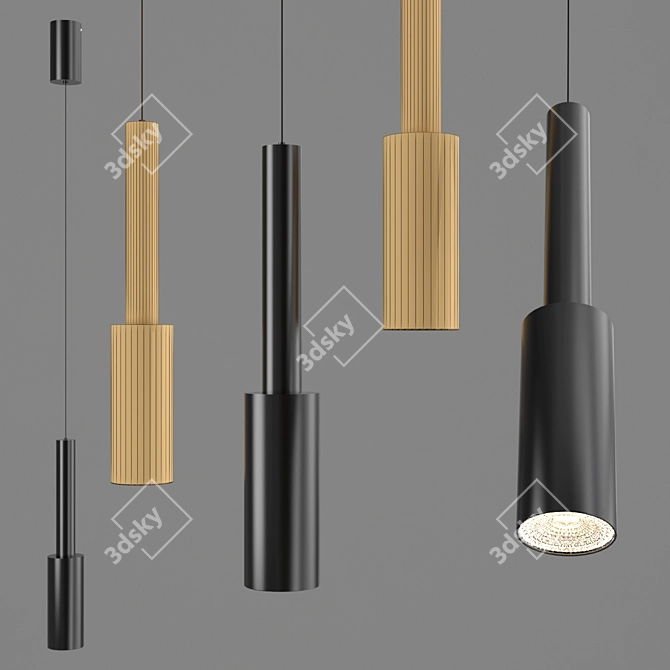 Bernard One Modern Design Lamp 3D model image 2