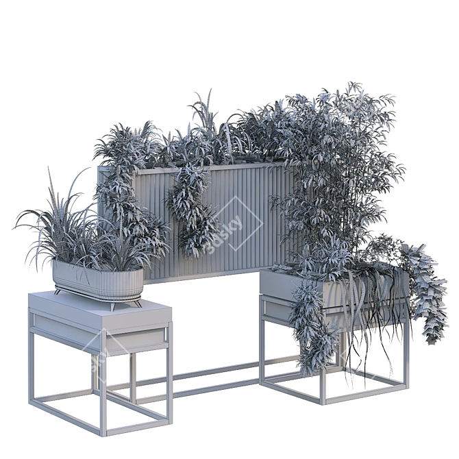 Elevate your space with Boxed Interior Plant Set 3D model image 7