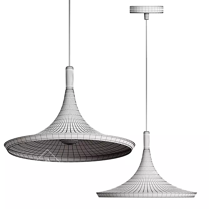 Nordic Macaron Pendant Lamp: Industrial Design with Vintage Twist 3D model image 6