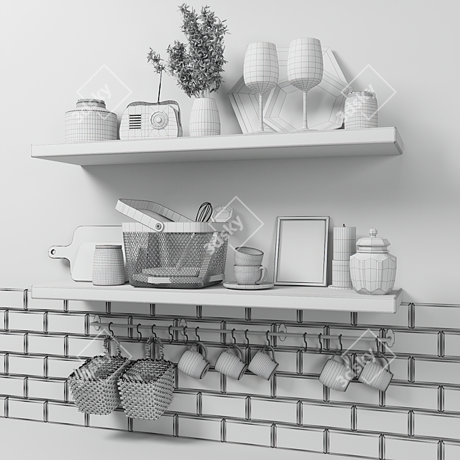 Minty Kitchen Delights 3D model image 4