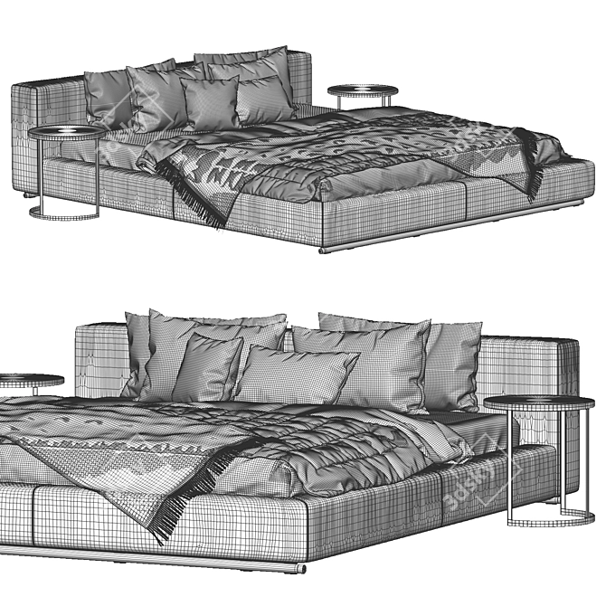 Flexform Groundpiece Sofa 3D model image 5