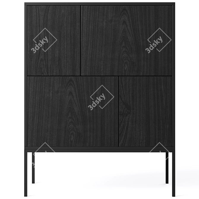 Seaford Sideboard: Sleek & Sophisticated Storage 3D model image 4