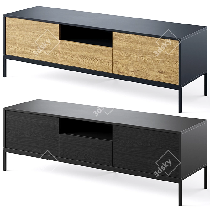 Modern TV Unit Seaford by Actona 3D model image 1