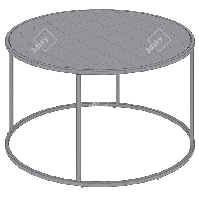 Seaford Round Coffee Table 3D model image 6