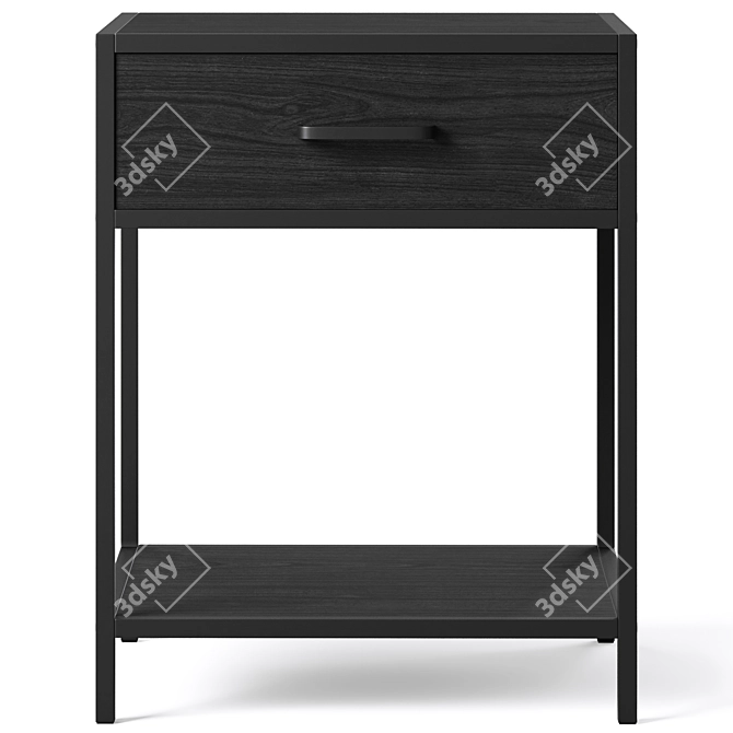 Seaford Bedside Table - Functional and Stylish 3D model image 5