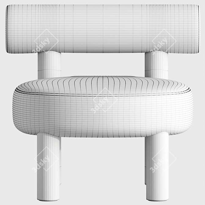Noom Gropius Cs1 Boucle Fabric 3D model image 4