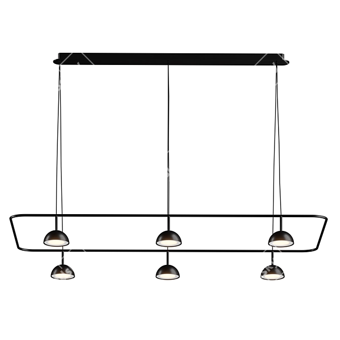 Sleek Cupolina | Adjustable Hanging Lamp 3D model image 3