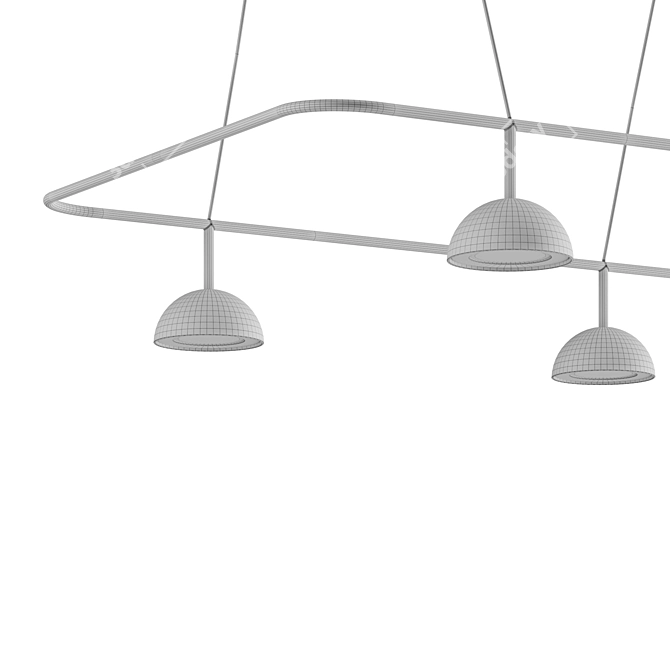 Sleek Cupolina | Adjustable Hanging Lamp 3D model image 6