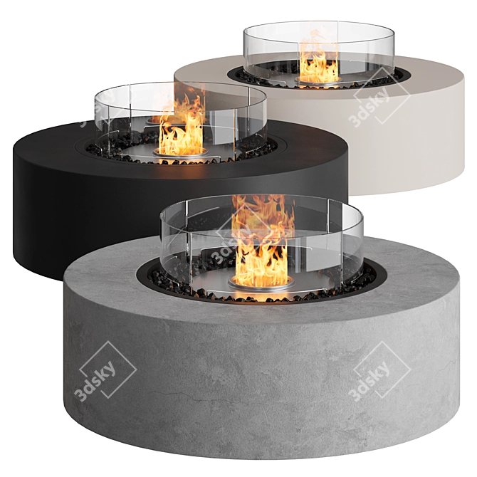 EcoSmart Base | Multifunctional Fire Pit Coffee Table 3D model image 1