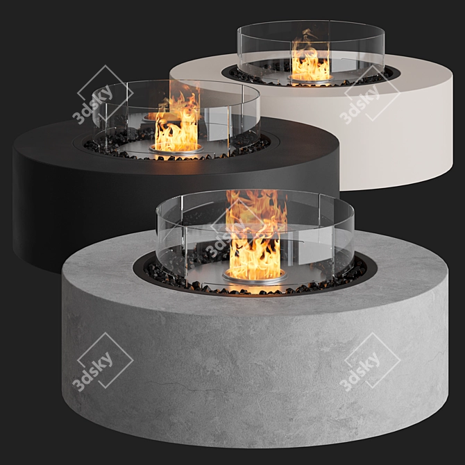 EcoSmart Base | Multifunctional Fire Pit Coffee Table 3D model image 2