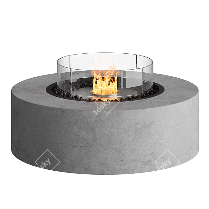 EcoSmart Base | Multifunctional Fire Pit Coffee Table 3D model image 5