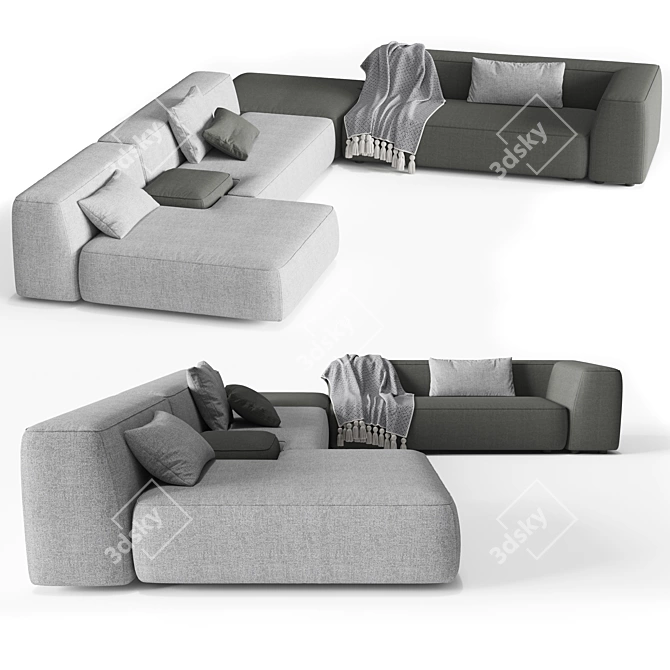 LEMA Cloud Sectional Sofa 3D model image 1