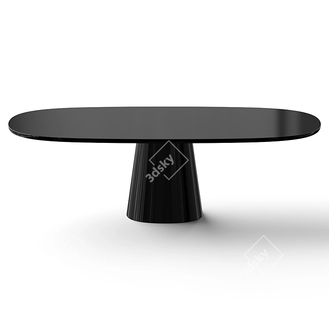 Sleek Allure Dining Table - Italian Design 3D model image 2