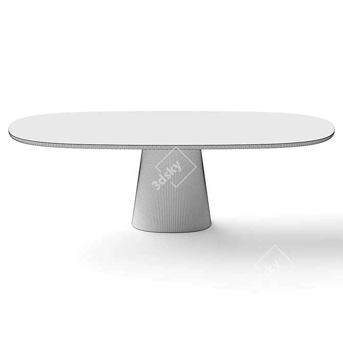 Sleek Allure Dining Table - Italian Design 3D model image 3