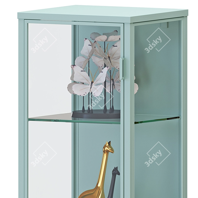 Modern Glass Door Cabinets for Stylish Storage 3D model image 2